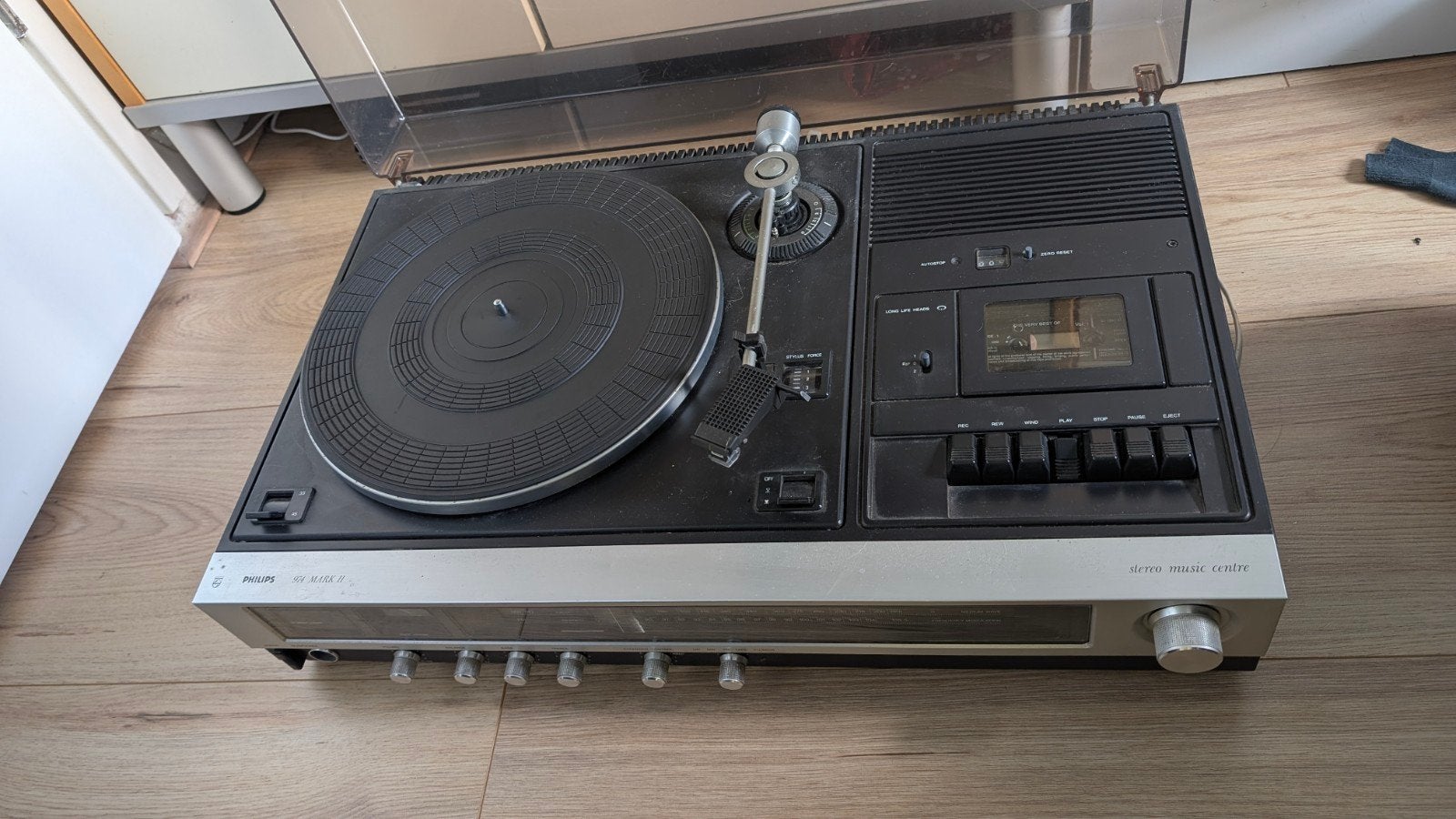 Philips 22AH901/00Z Stereo Music Center - Platenspeler, Ophalen, Gebruikt, Platenspeler, Philips