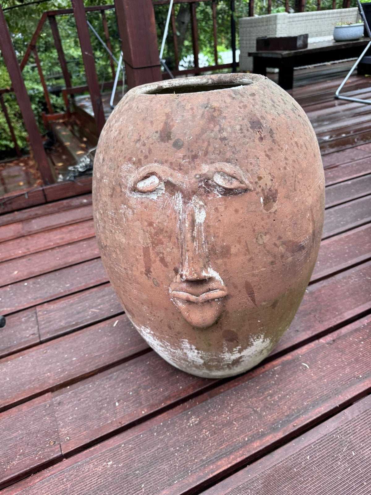 Mooie bloempot, Tuin en Terras, Gebruikt, Rond, Tuin, Aardewerk