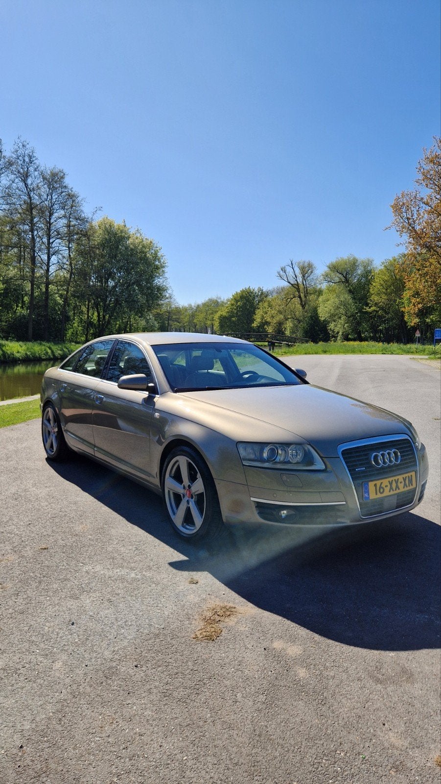 Audi A6 3.2 FSI 188KW Quattro Tiptr. 2007 Beige, Auto's, Audi, Automaat, Beige, 1655 kg, Beige