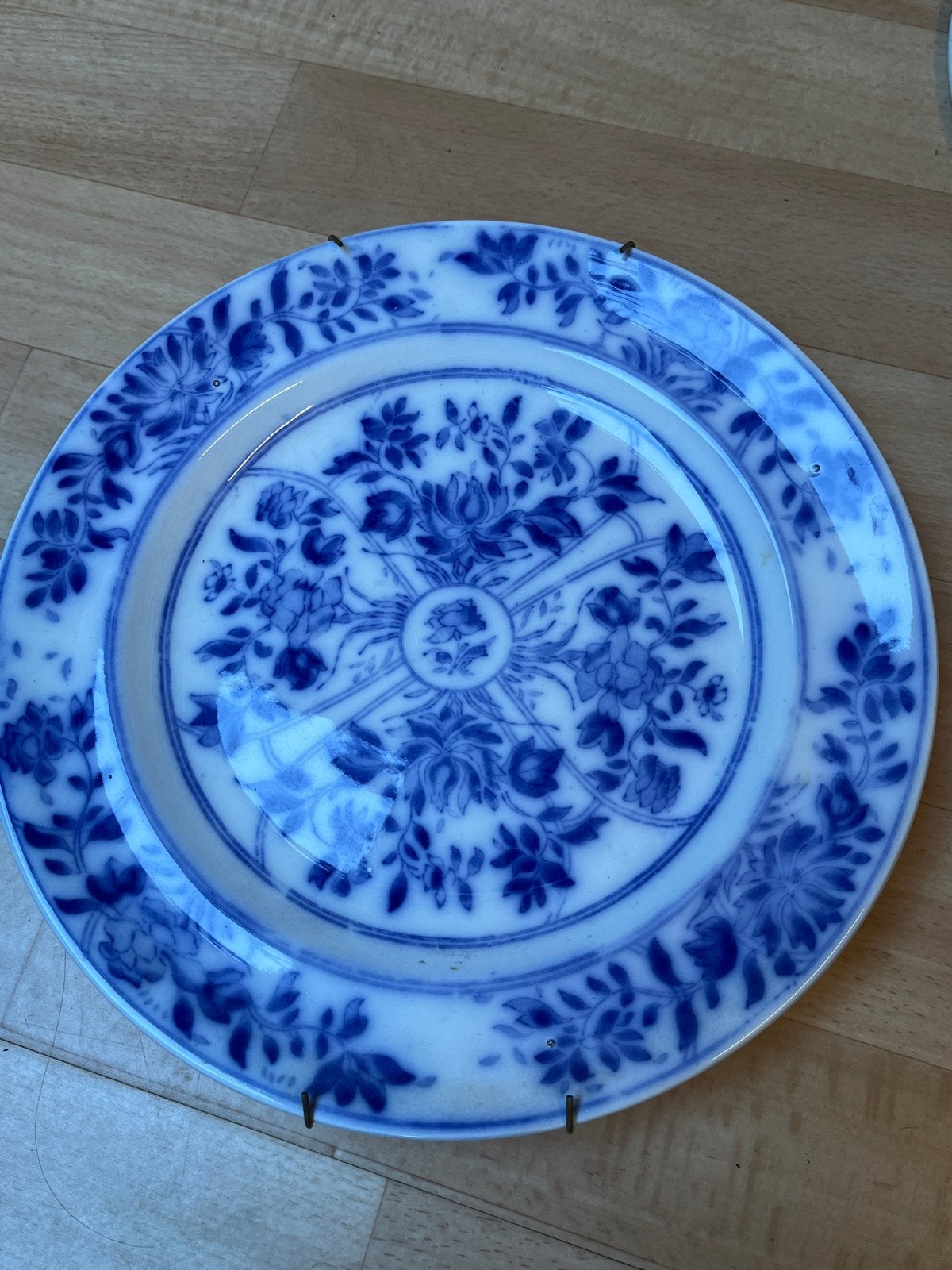 5x Petrus Regout Mikado Maastricht borden, blauw wit, Ophalen