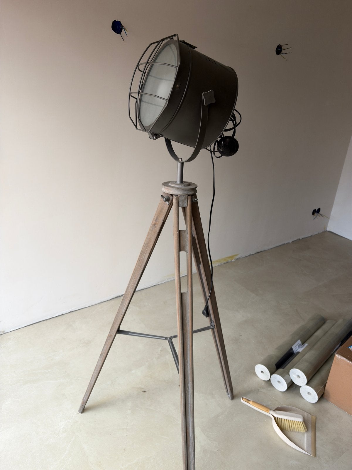 Spotlight Kamerlamp op Statief, Ophalen, 100 tot 150 cm, E27 (groot), Zo goed als nieuw