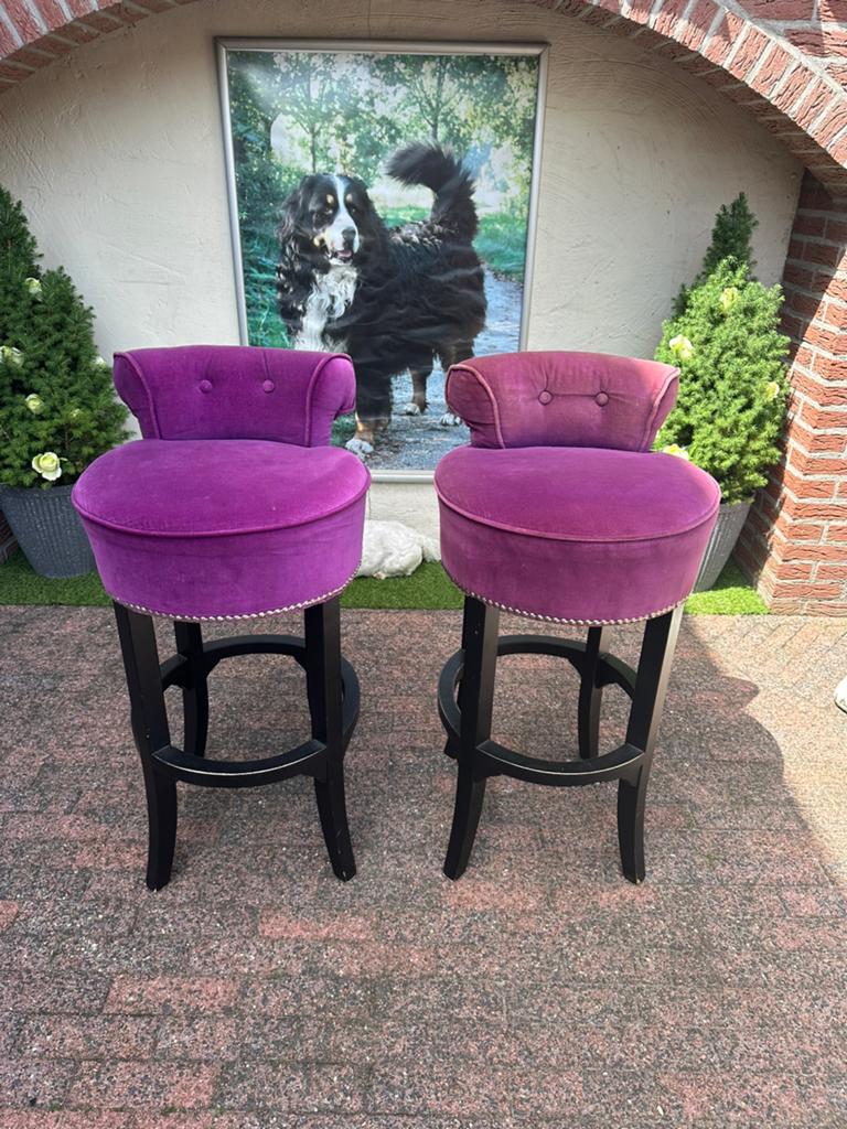 2 zware stevige barkrukken 74cm hoog, Huis en Inrichting, Barkrukken, 2 krukken, Ophalen, Zo goed als nieuw, 60 tot 90 cm