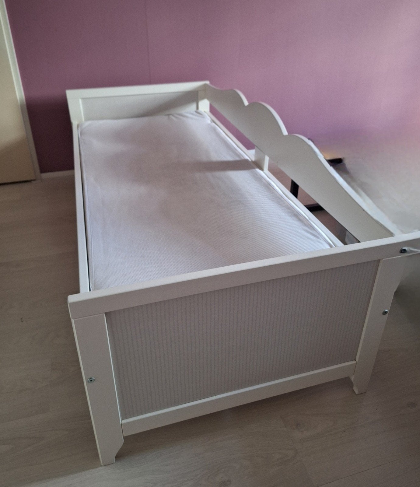 ikea Hensvik Kinderbed 160x70 incl. matras, Huis en Inrichting, Ophalen, Ikea Hensvik, Gebruikt, Wit