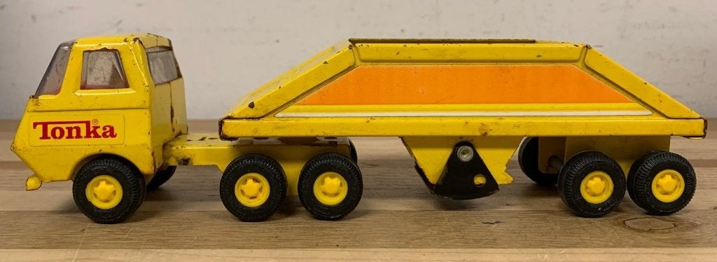Tonka kiepwagen / vrachtwagen, Ophalen of Verzenden, Gebruikt