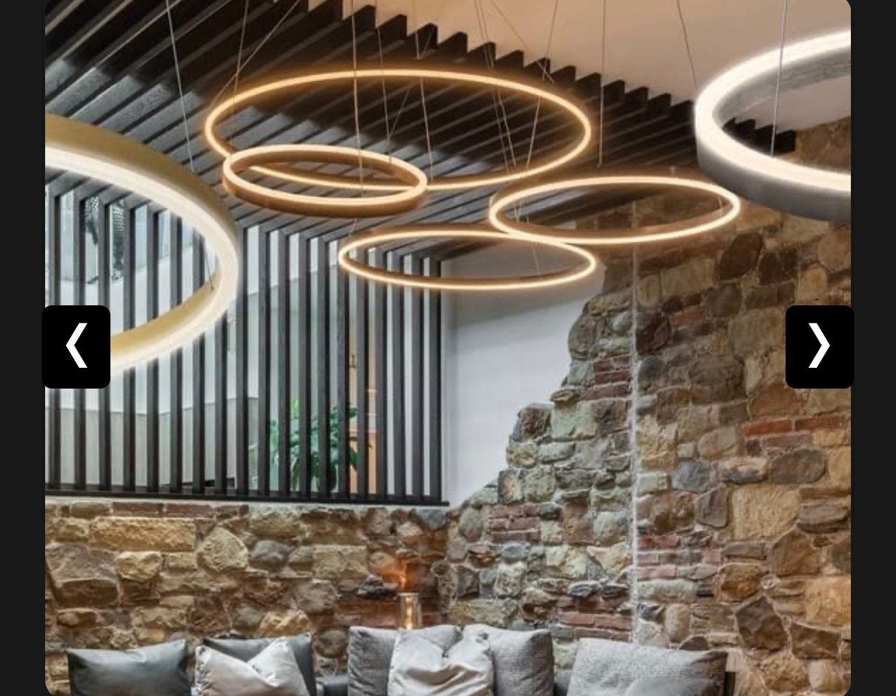 Moderne design hanglamp, 5 ringen, Jacco Maris- Donkerbruin, Ophalen of Verzenden, Zo goed als nieuw, Metaal, Overige fittingen