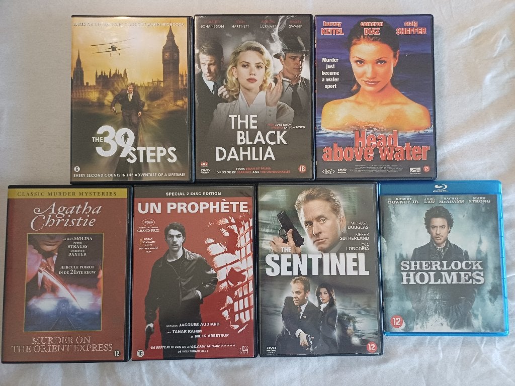 7 thriller, misdaad films op DVD/Blu-ray, Vanaf 16 jaar, Ophalen of Verzenden, Zo goed als nieuw, Detective en Krimi