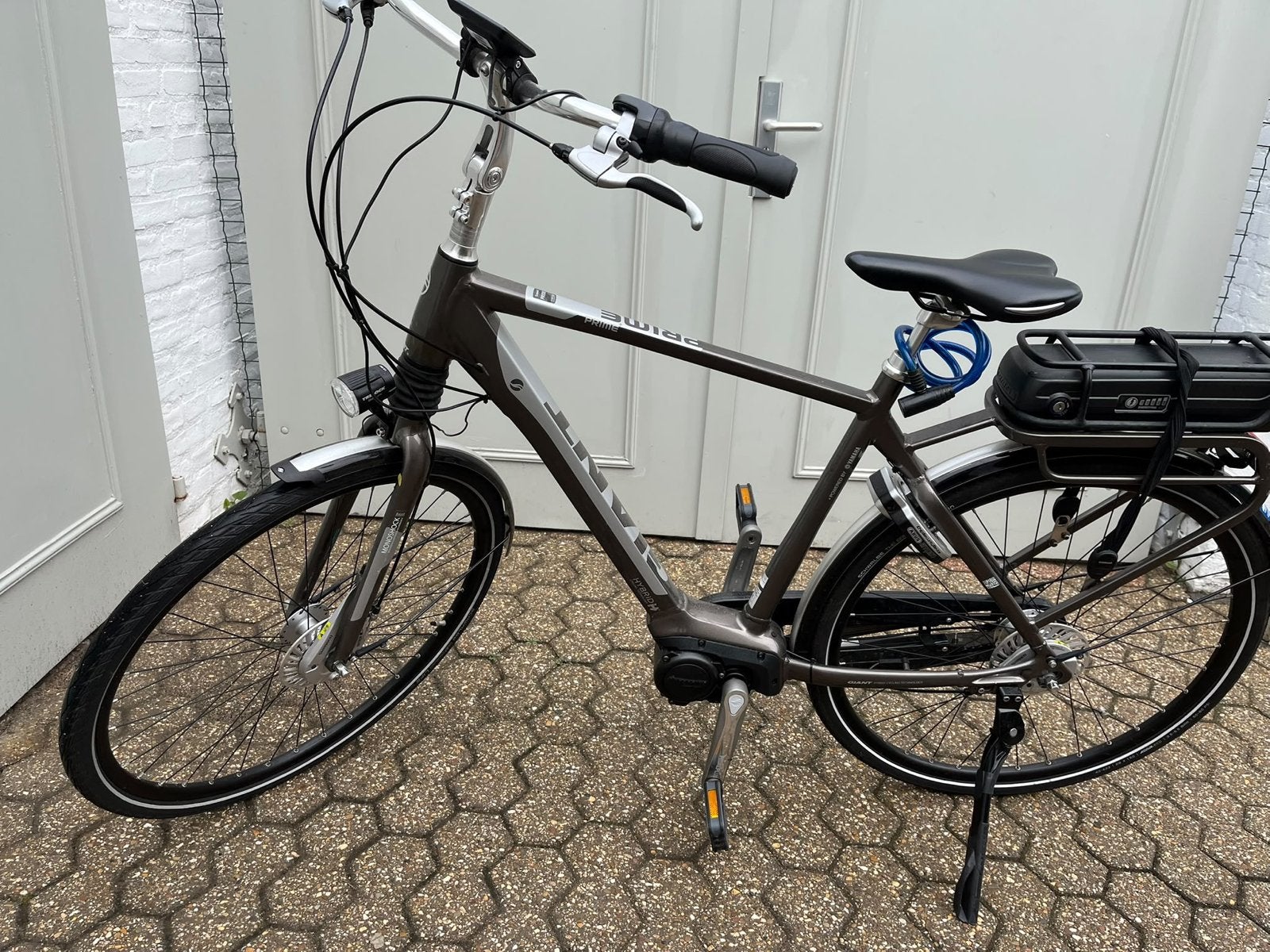Giant elektrische stadsfiets heren maat L nieuwe motor, Ophalen, Gebruikt, Giant