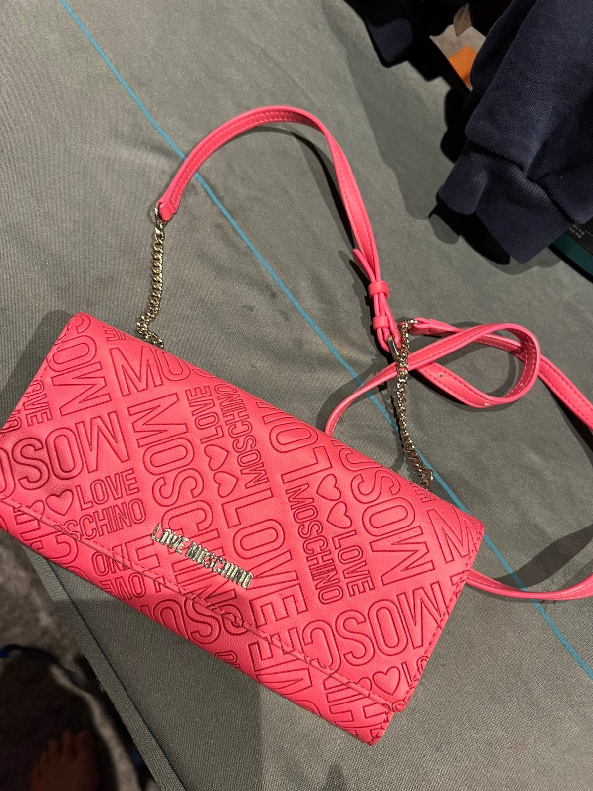 MOSCHINO tasje origineel zgan, Ophalen of Verzenden, Zo goed als nieuw, Roze, Schoudertasje