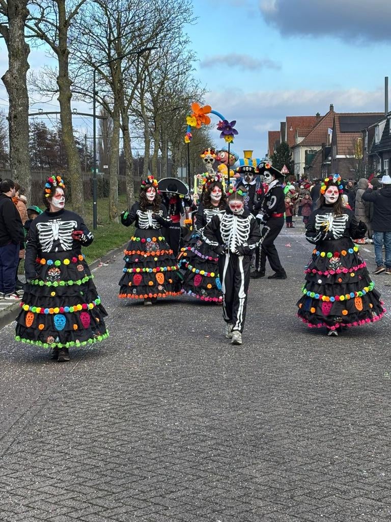 Loopgroep 11pers, Ophalen of Verzenden, Zo goed als nieuw, Maat 46/48 (XL) of groter, Carnaval