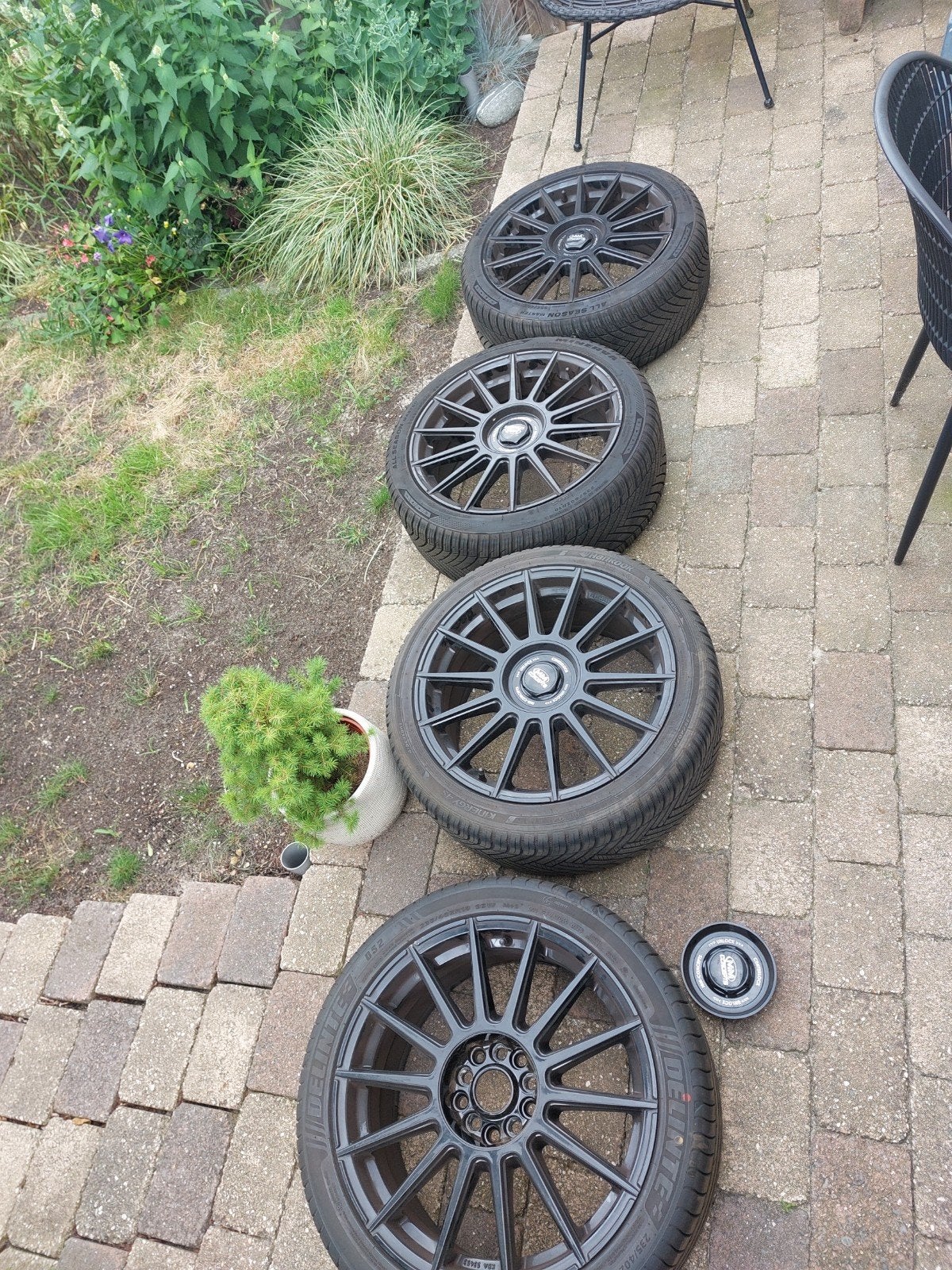 Wielenset ford focus 18 inch zwart met banden, Ophalen