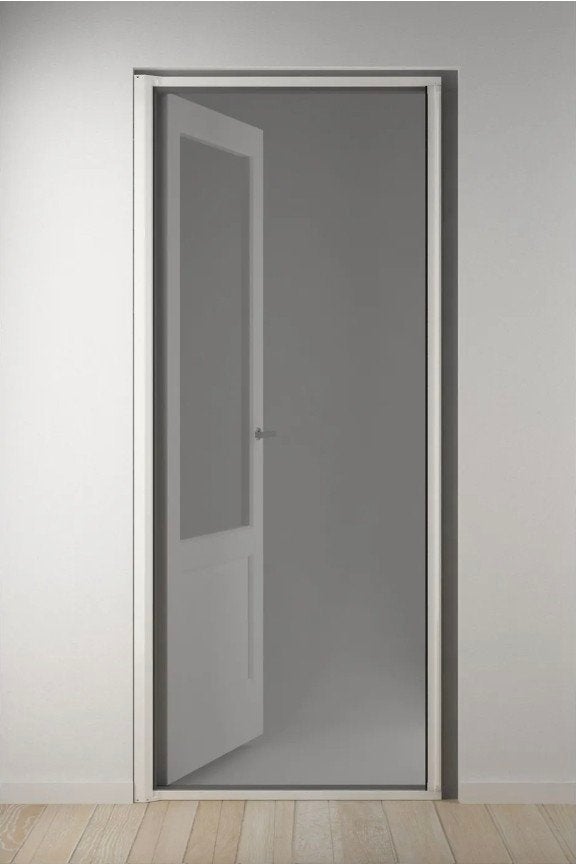 Rolhordeur Comfort 90x235 - Houdt vliegen en muggen buiten, Doe-het-zelf en Verbouw, Ophalen, Kunststof, Gebruikt, 80 tot 100 cm