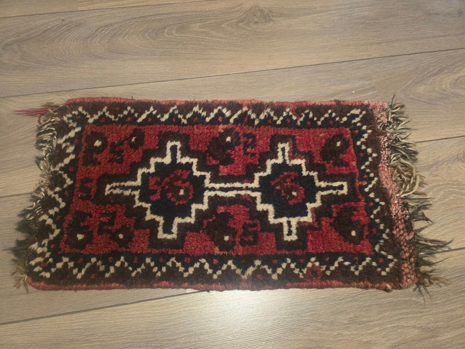 Handgeknoopt Oosters wollen tapijt | Perzische stijl | Vinta, Antiek en Kunst, Ophalen of Verzenden