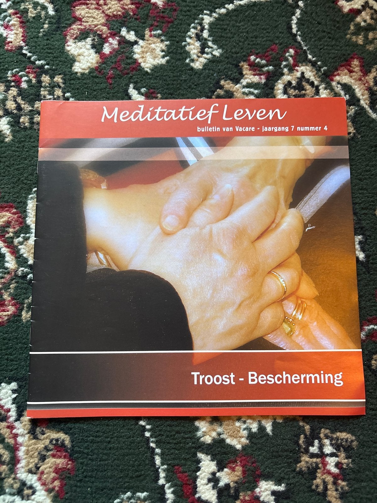 Meditatief Leven: Troost - Bescherming (bulletin Vacare), Ophalen of Verzenden, Zo goed als nieuw, Meditatie of Yoga, Achtergrond en Informatie