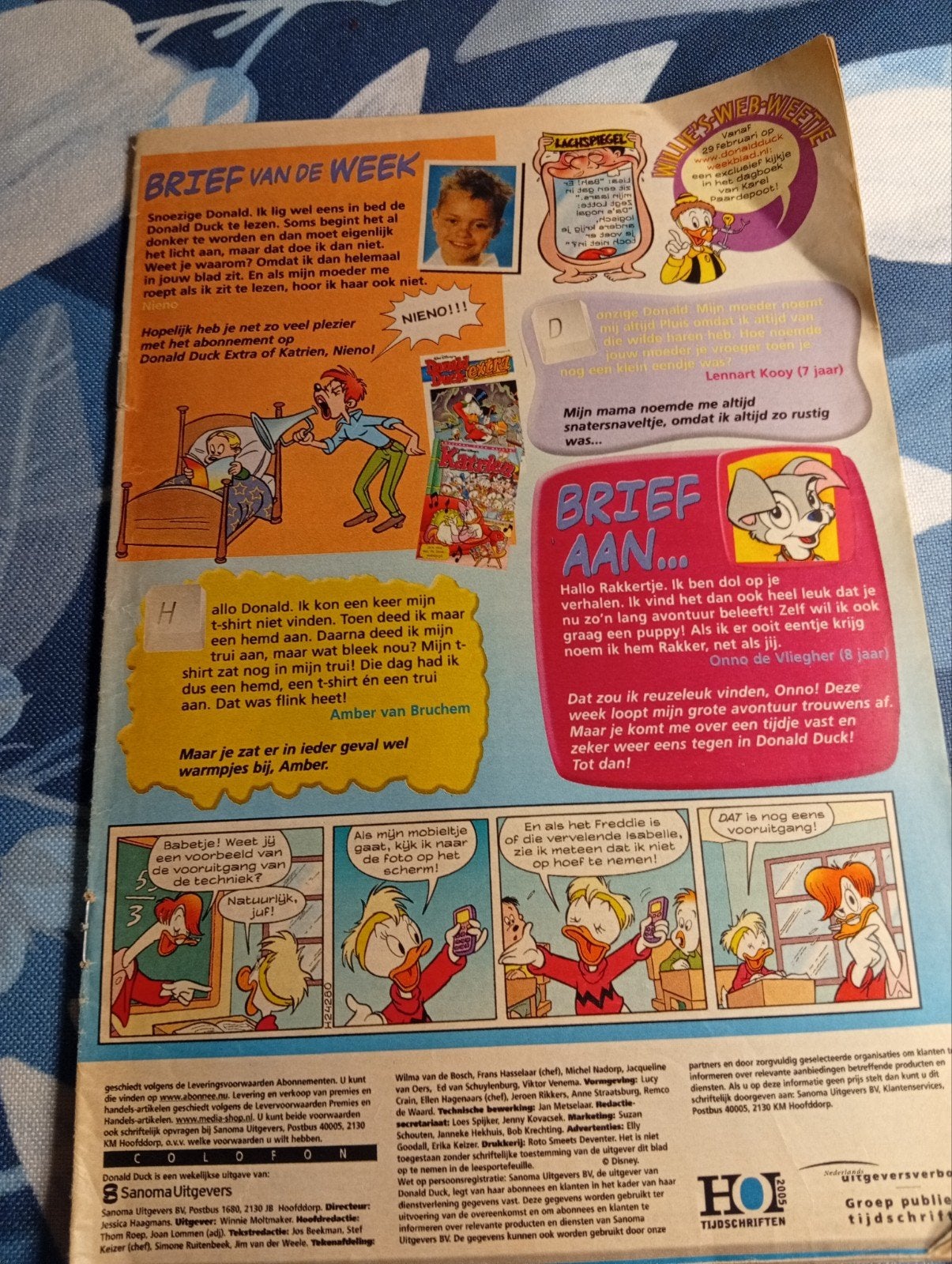 Donald Duck Tijdschrift - Achterkant, Ophalen of Verzenden, Gelezen, Overige typen