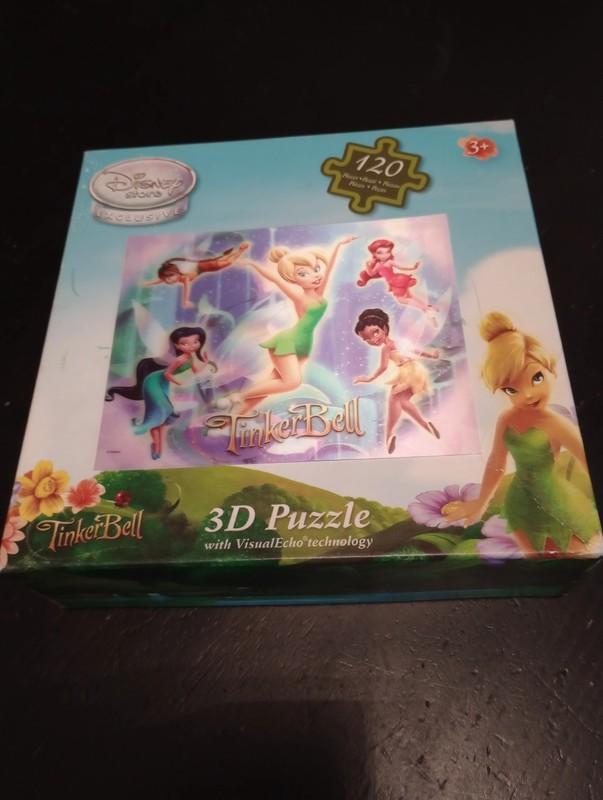disney store exclusive puzzel 120 stukjes tinkerbell 3d, Ophalen of Verzenden, Meer dan 50 stukjes, 6 jaar of ouder