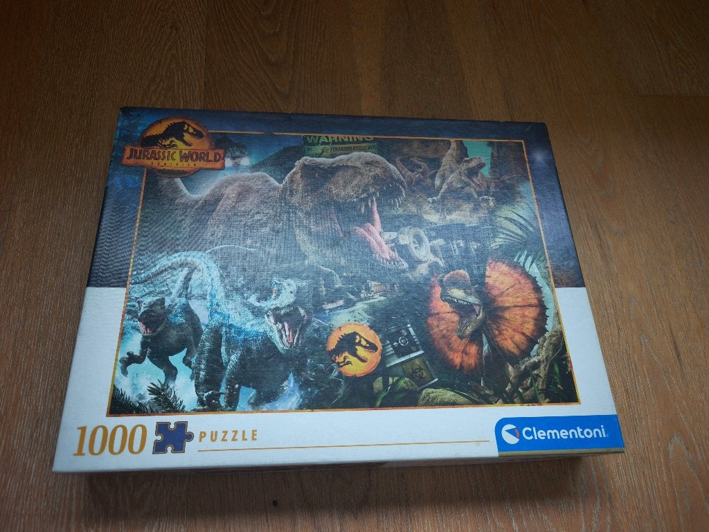 Jurassic World 1000 stukjes legpuzzel Clementoni, Hobby en Vrije tijd, Denksport en Puzzels, Ophalen, 500 t/m 1500 stukjes, Gebruikt