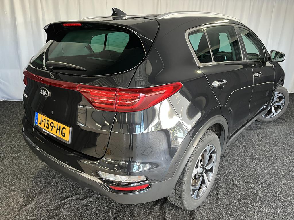 Kia Sportage 1.6 T-GDI DynamicLine 1E EIGN/ECC/CAMERA/APPLE/, Gebruikt, 4 cilinders, Met garantie (alle), Zwart
