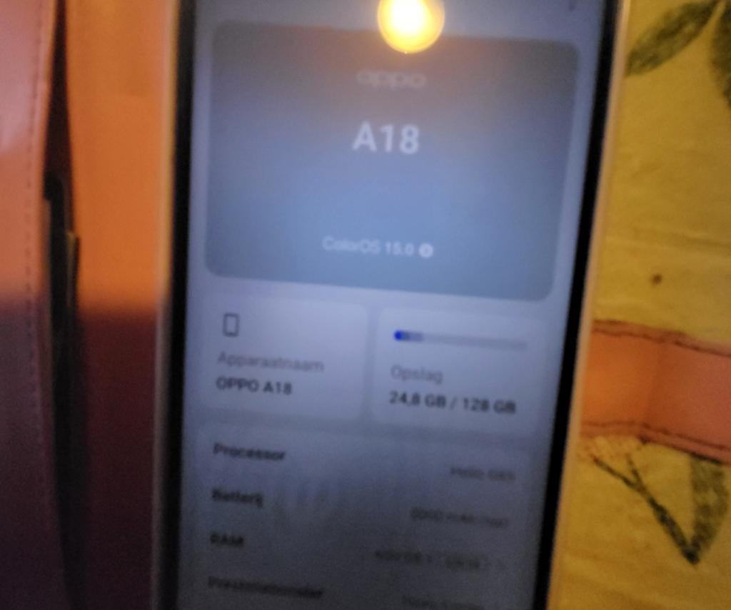 OPPO A18 - Zo goed als nieuw, 128GB opslag, Telecommunicatie, Mobiele telefoons | Overige merken, Ophalen of Verzenden, Zo goed als nieuw