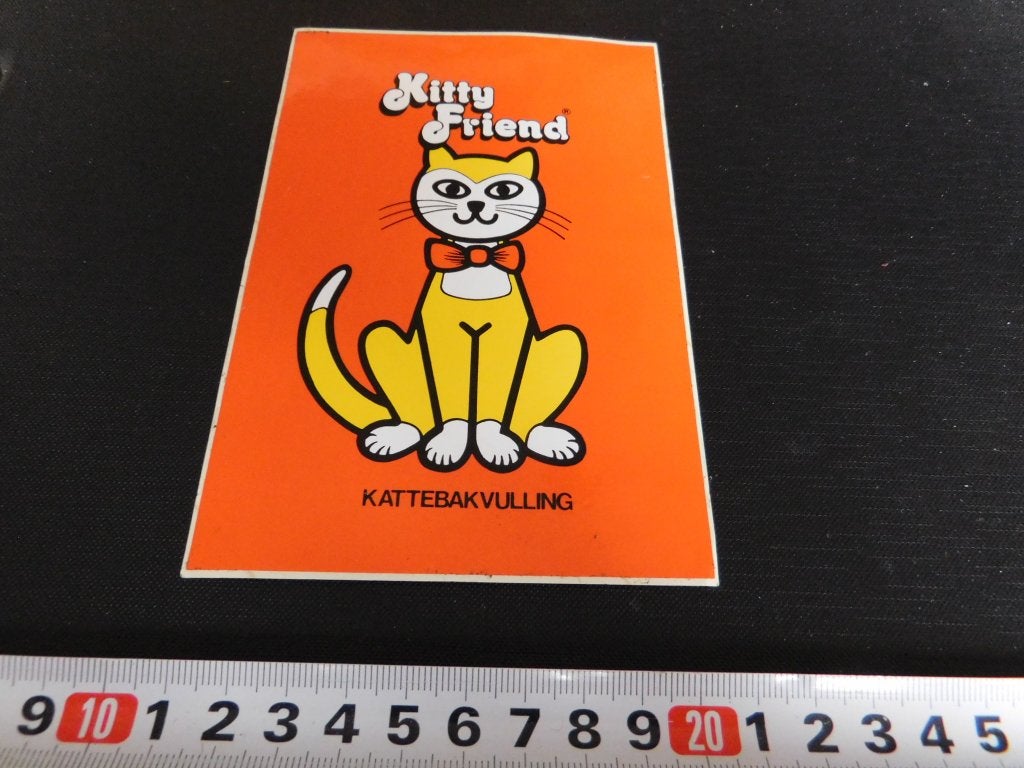 sticker KITTY FRIEND  Kattebakvulling, Ophalen of Verzenden, Zo goed als nieuw