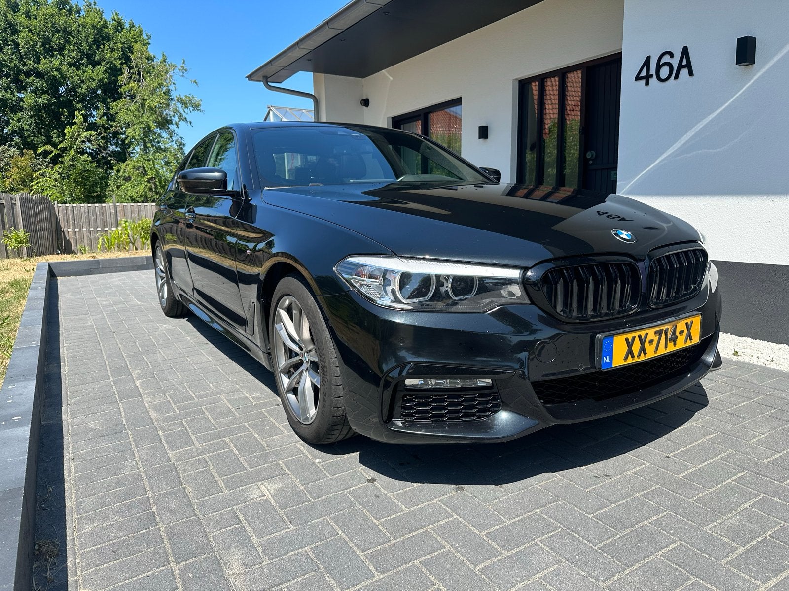 BMW 5-Serie 530i 252pk Aut. 2017 Zwart, Auto's, BMW, Particulier, 5-Serie, Benzine, B, Sedan, Automaat, Geïmporteerd, Zwart, Zwart