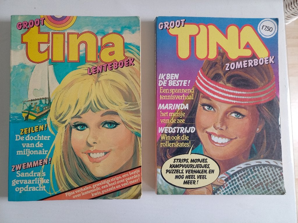 Groot tina zomerboek en groot tina lenteboek, Boeken, Ophalen of Verzenden, Gelezen, Nederland