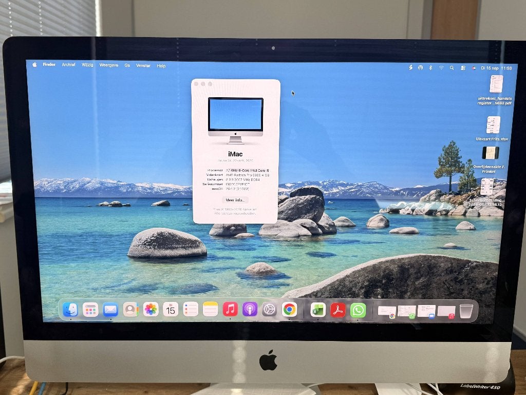 Apple iMac, 2020 27 inch, Computers en Software, 8 GB, IMac, Ophalen of Verzenden, Zo goed als nieuw