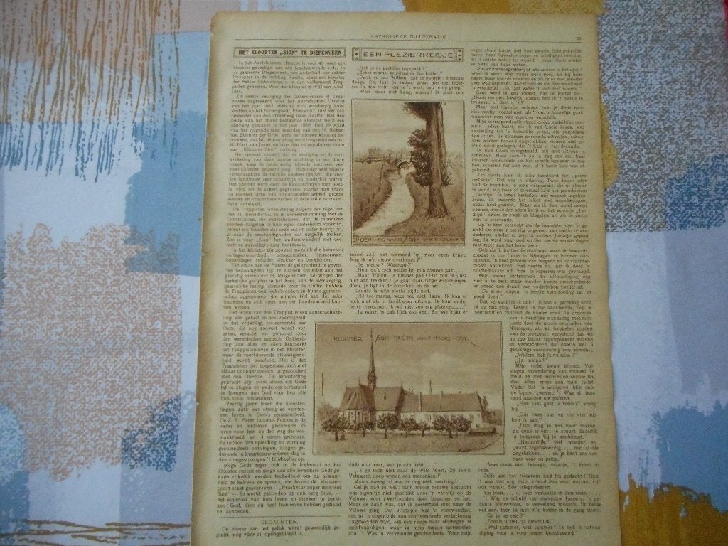 Diepenveen. Het klooster. 1923., Ophalen of Verzenden, 1920 tot 1940, Nederland, Knipsel(s)