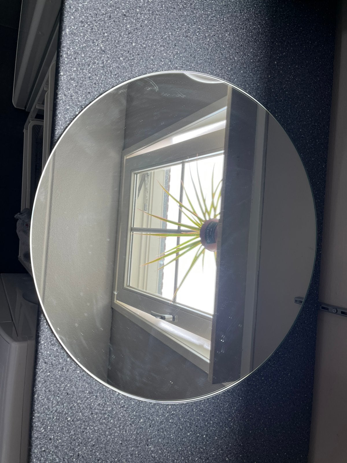 Ronde spiegel 60 cm, Huis en Inrichting, Woonaccessoires | Spiegels, Ophalen, Rond, Zo goed als nieuw, Minder dan 100 cm