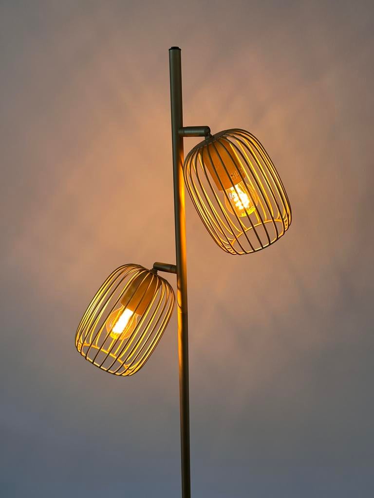 Vloerlamp Vic messing, Ophalen, Zo goed als nieuw