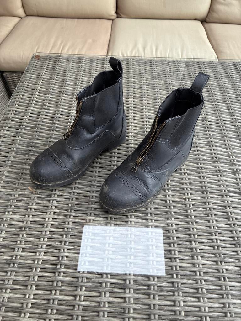 Paardrijd schoenen maat 36 incl cheps, Ophalen, Gebruikt, Kinderen, Schoeisel