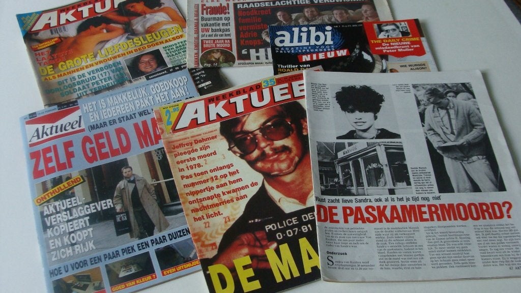 Tijdschriften over misdaad jaren 90, Verzenden, Gelezen, Overige typen