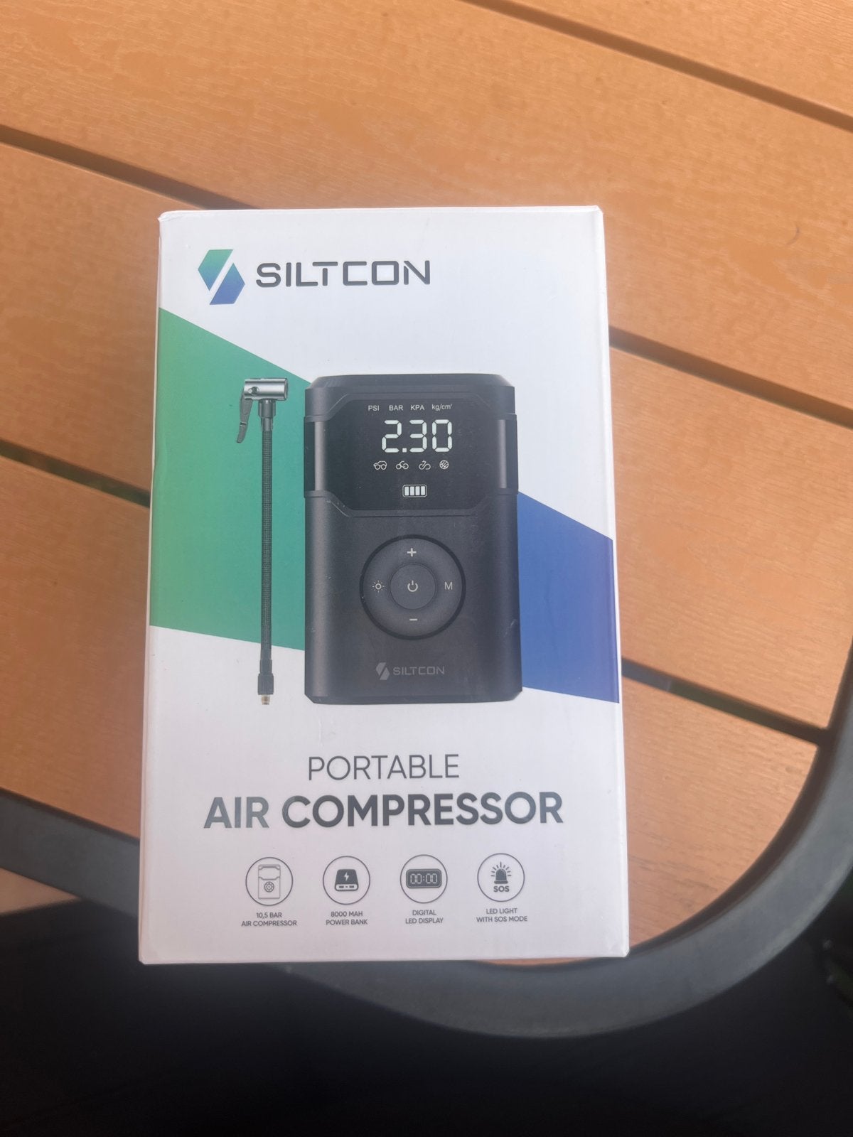 Siltcon Draagbare Luchtcompressor - Nieuw in doos, Ophalen, 10 bar of meer, Minder dan 200 liter/min, Minder dan 25 liter