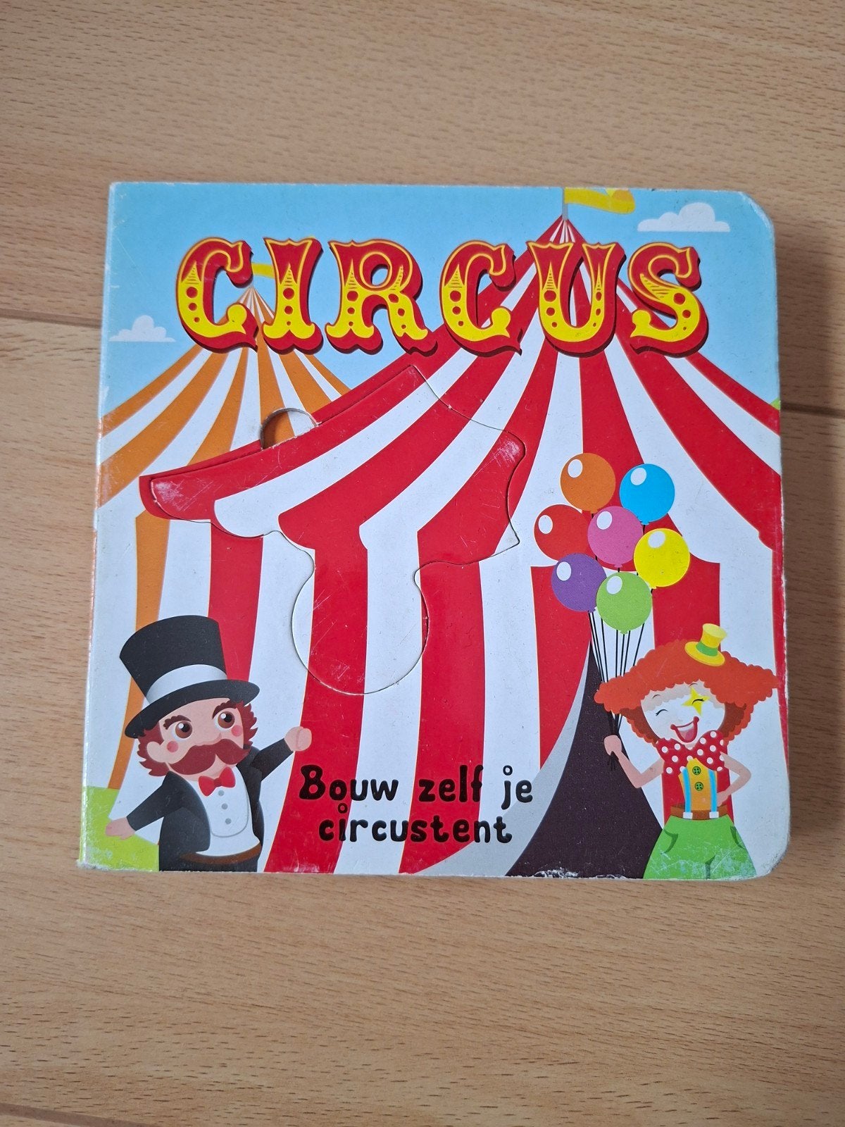 Circus Puzzelboekje - Bouw zelf je circustent, Ophalen of Verzenden, Minder dan 10 stukjes, Zo goed als nieuw