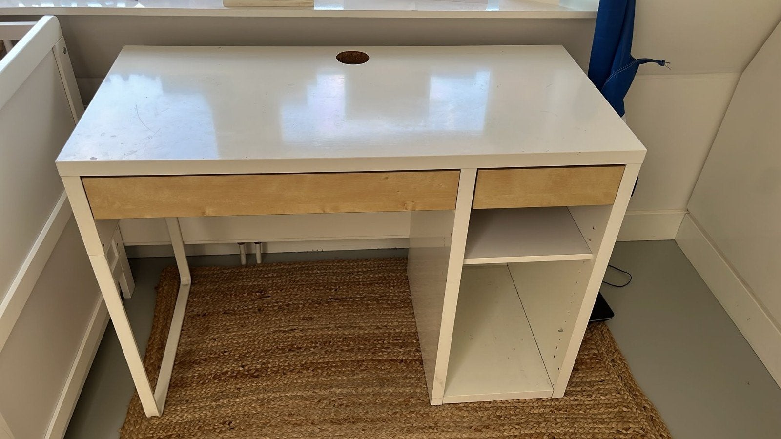 IKEA bureau wit met lade en opbergruimte, Huis en Inrichting, Ophalen of Verzenden