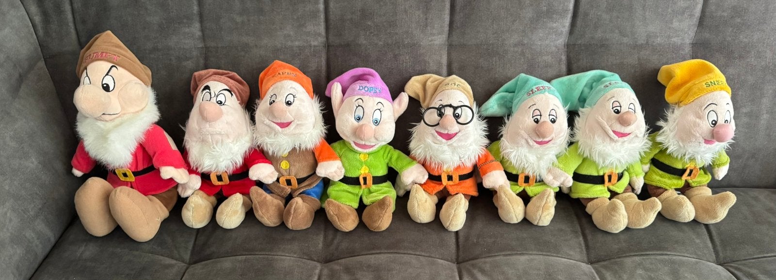 8 knuffels van de dwergen, Ophalen of Verzenden, Gebruikt, Overige typen