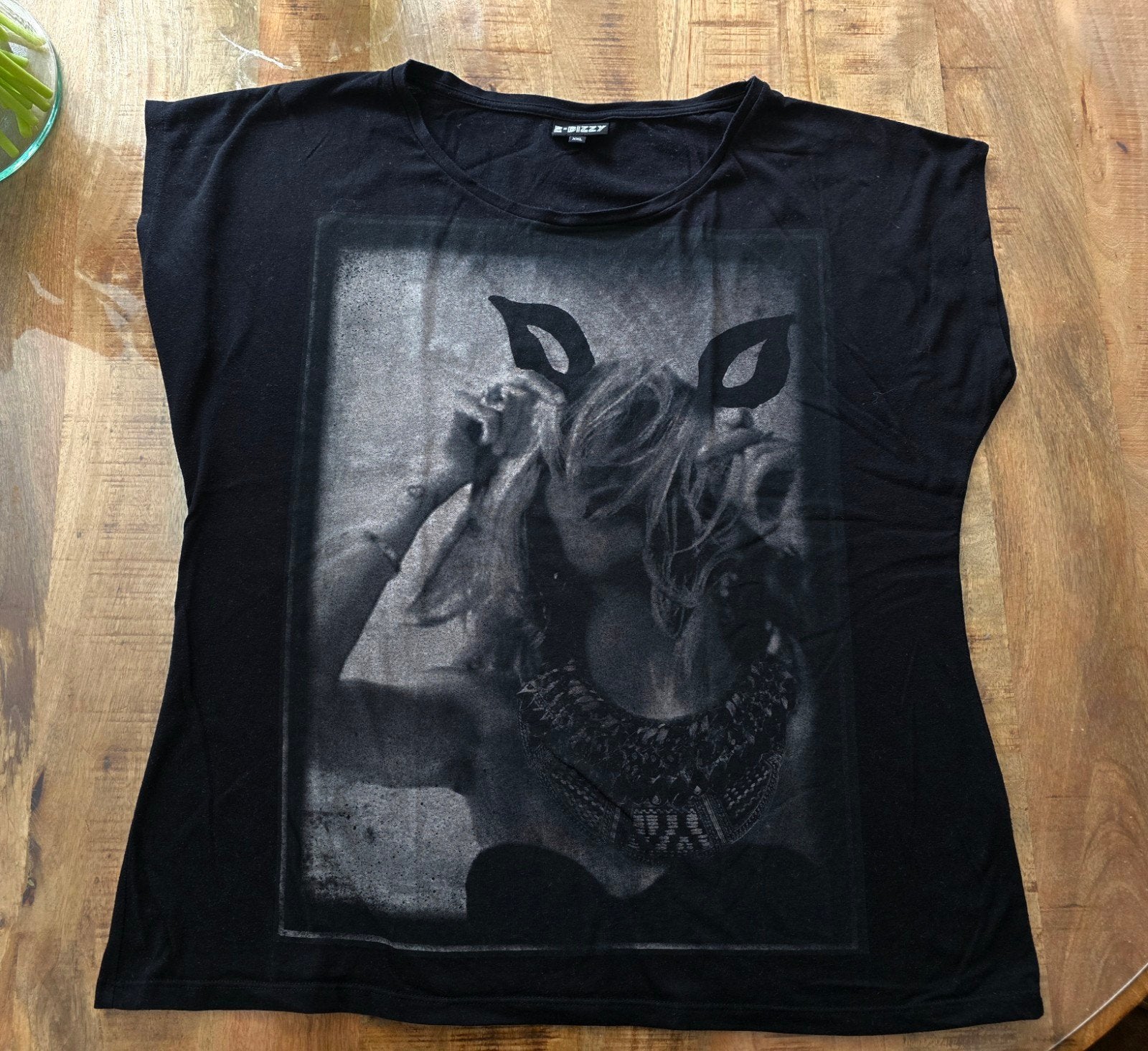 2 Bizzy T-shirt met print - Maat 44, Kleding | Dames, Ophalen of Verzenden, Zo goed als nieuw, Korte mouw, 2 Bizzy