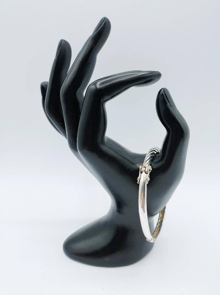 Zilveren getorste armband, 835, slavenarmband
