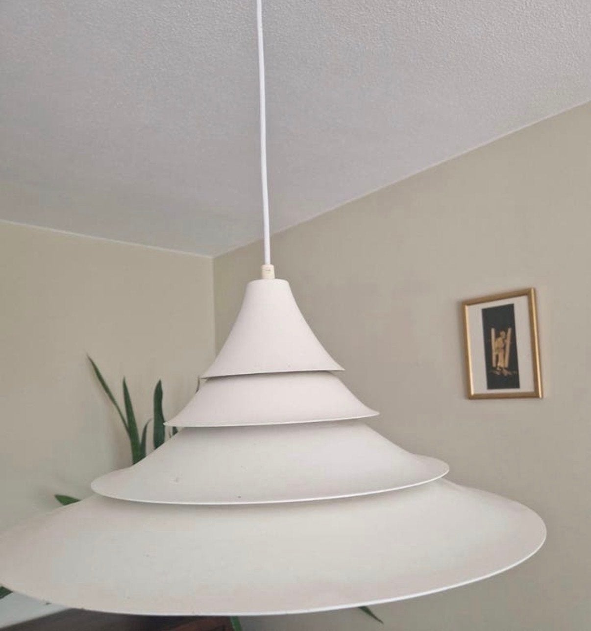 Pagode Hanglamp van Ricardoni voor Nordisk Solar, vintage, Ophalen, Vintage Pagode Pendant Lamp by Ricardoni for Nordisk Solar