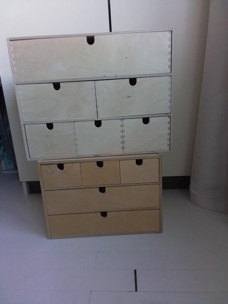 Ikea ladenkastjes, Huis en Inrichting, Kasten | Ladekasten, Gebruikt, 5 laden of meer, Minder dan 100 cm, 25 tot 50 cm