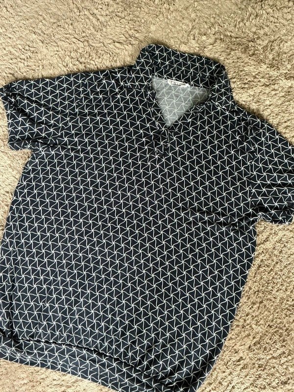 Enjoy T-shirt blouse met kraagje, maat L, Blauw, Maat 42/44 (L), Enjoy, Ophalen of Verzenden