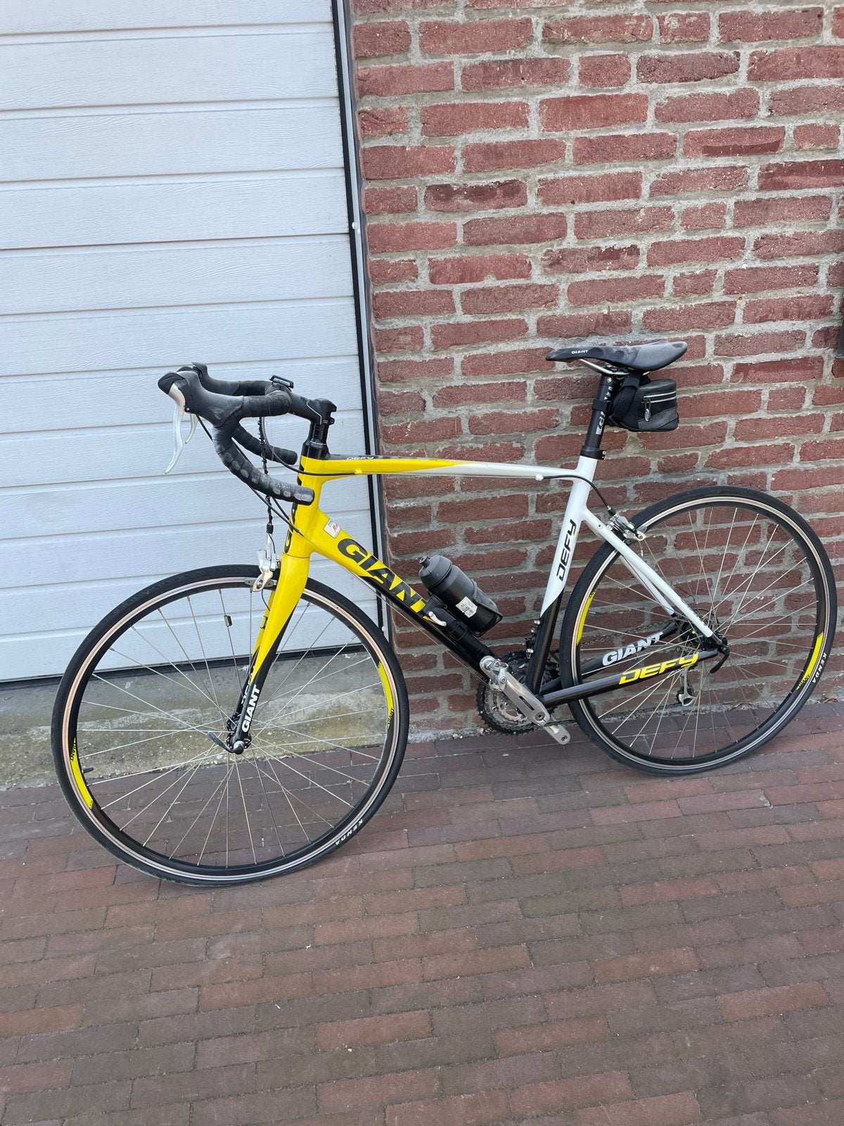 Giant Defy Racefiets - Geel/Wit/Zwart, Fietsen en Brommers, Fietsen | Racefietsen, Ophalen, 28 inch, Gebruikt, Aluminium
