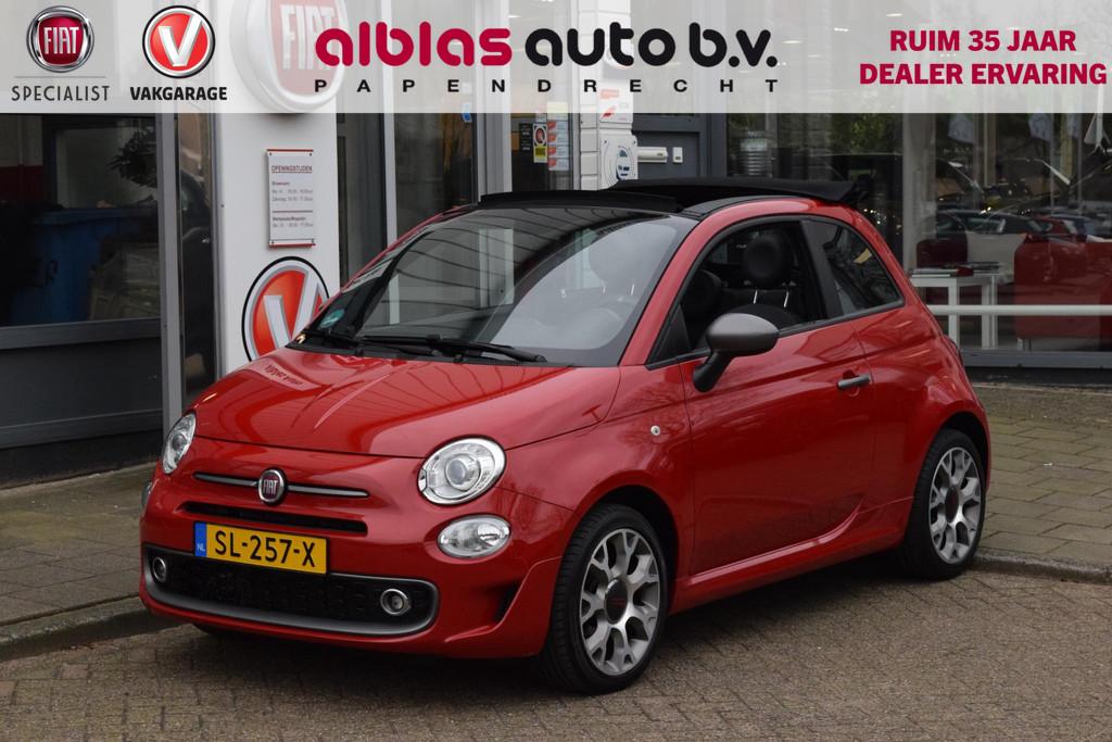 Fiat 500C 80pk Turbo Sport|Xenon|Beats|Nav|Carplay, Auto's, Fiat, Stof, Gebruikt, Cabriolet, Origineel Nederlands