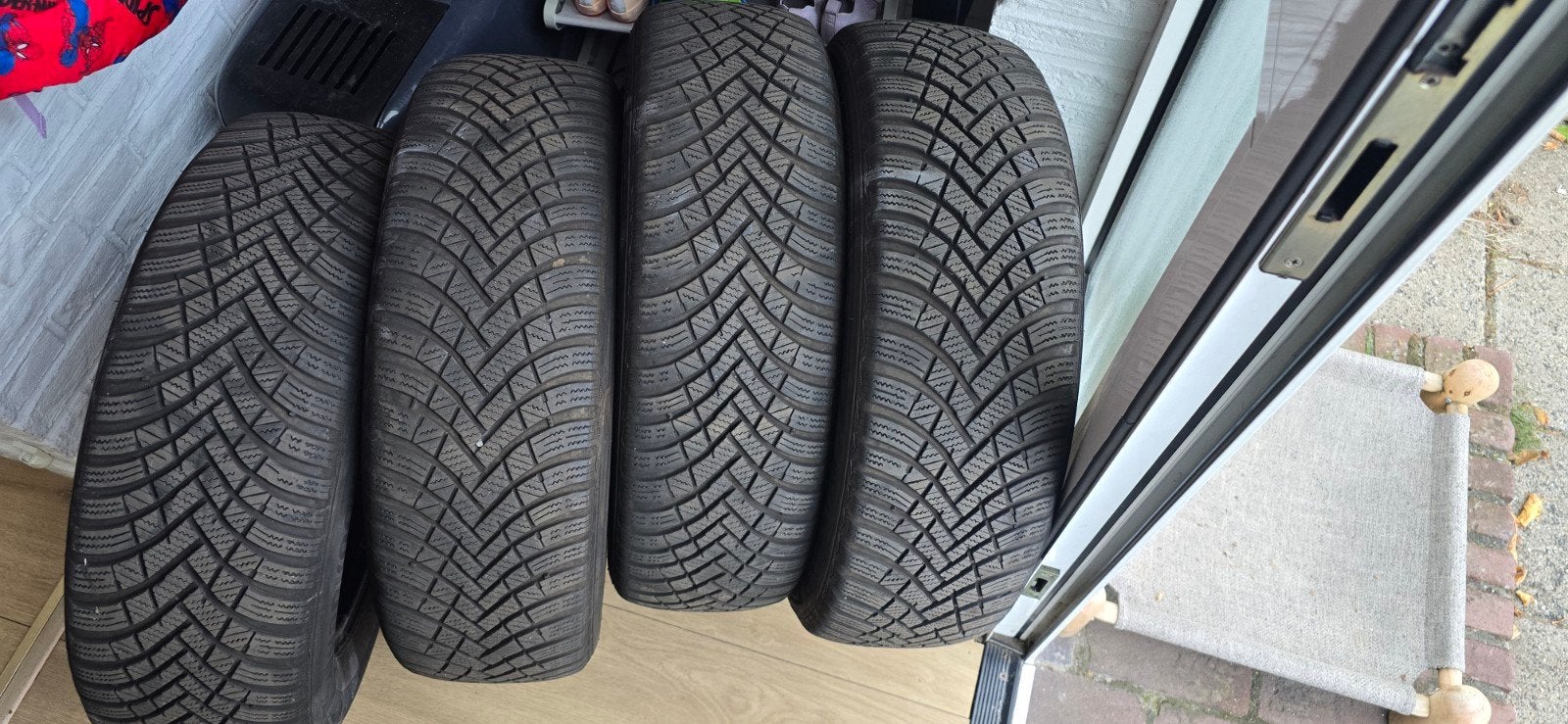 winter tires  205/65/16R, Ophalen, Winterbanden, Banden en Velgen