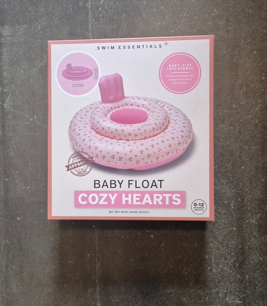 Baby float Hartjes Roze Wit 0-12 maanden, Verzenden, Nieuw
