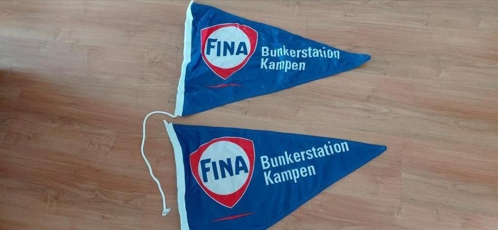 FINA  bunkerstation Kampen wimpels 45 x 65 cm, Ophalen of Verzenden