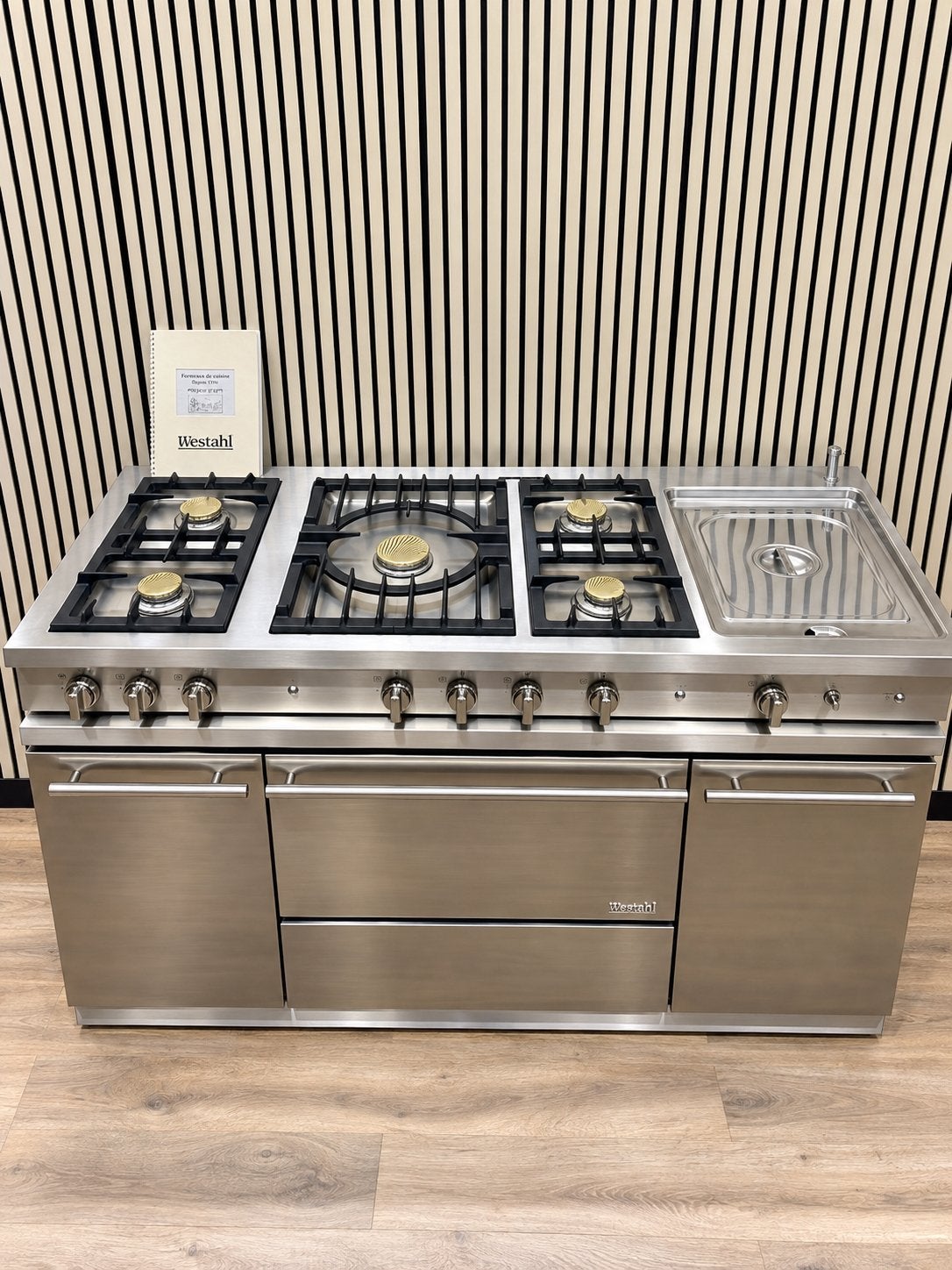 Luxe Lacanche Westahl Fornuis met multicooker GASOVEN 150 cm, Witgoed en Apparatuur, Fornello Esperta, Grill, Ophalen of Verzenden