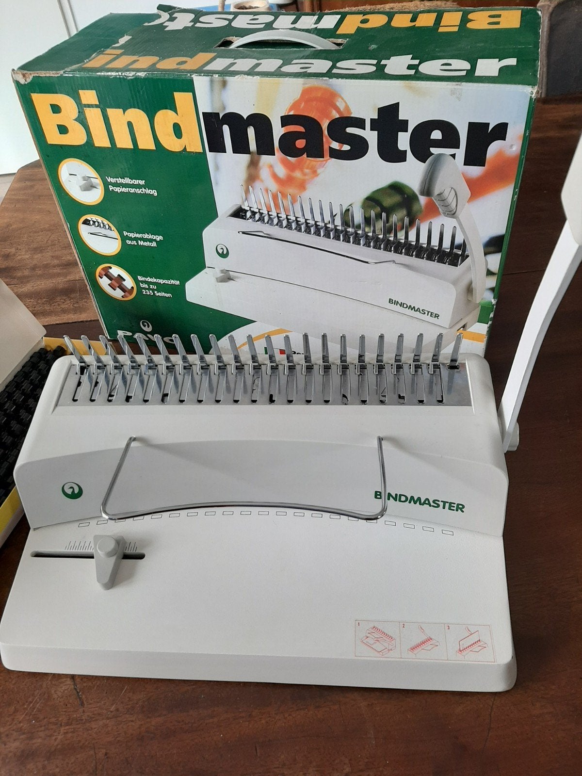 Bindmaster Pavo pons- en bindmachine met bindruggen, Ophalen of Verzenden, Gebruikt, Overige typen