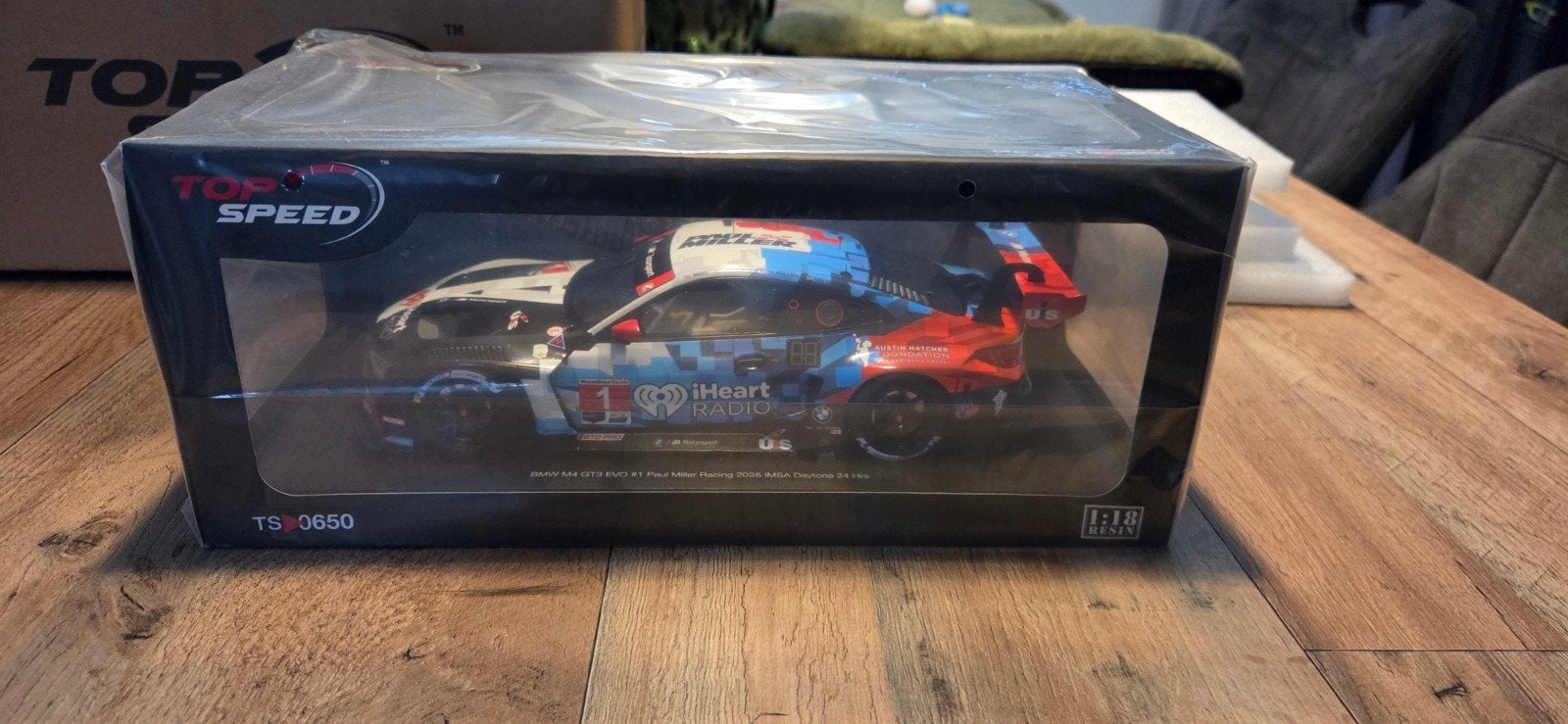 Topspeed BMW M4 GT3 24H daytona 2025 1:18, Ophalen of Verzenden, Nieuw