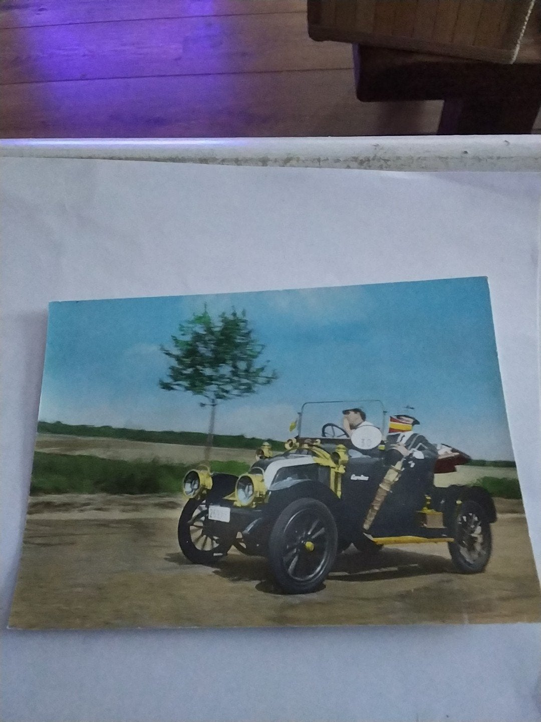 Oude reclamekaart Renault 1910 en Ascorbine medicatie, Ophalen of Verzenden