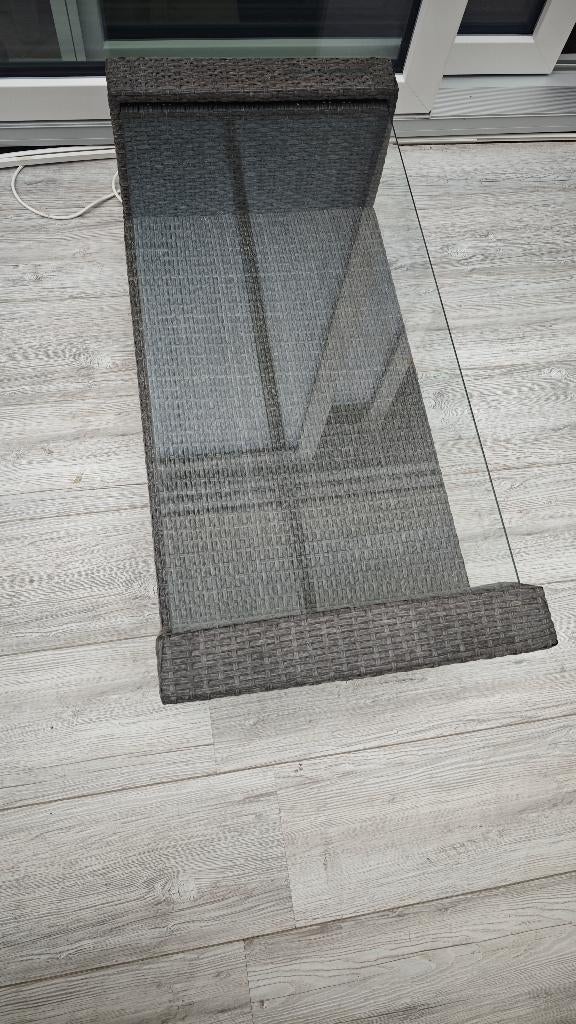 Tafel voor serre, Rotan, Bijzettafel, Zo goed als nieuw, Loungeset
